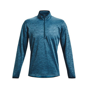 Women's Casual <b>Navy</b> Long Sleeve O-Neck Zip-Up Embroidered <b>Top</b> Solid Spandex/Polyester Knitted Anti-Wrinkle Breathable Water - Product Image 2