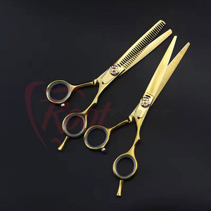 Vente flash - Sets de ciseaux de barbier en acier inoxydable - Sets de ciseaux de barbier à lame tranchante - Kit d'outils de barbier professionnels - Product Image 6