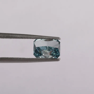 Diamant de laboratoire bleu fantaisie, taille radiant, certifié, couleur vert-bleu profond, haute clarté - Product Image 4