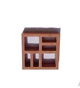 Đất Sét Đỏ Tự Nhiên Terracotta Hollow Blocks Gạch Jaali Gạch Được Sử Dụng Cho Tường Ốp Gió Gạch Kích Thước 200X200X60 <span class=keywords><strong>Mm</strong></span> Mô Hình Vuông - Product Image 1