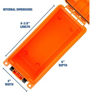 12680 USA-Made Marine Storage Dry Box Waterproof Container for <b>Small</b> Boat Dock Gear & Parts Organizer with Latch S - Product Image 3