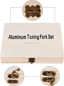 Juego de diapasones de grado clínico de 8 piezas con martillo de silicona, kit de pruebas sensoriales y nerviosas para curación, terapia y uso médico - Product Image 6