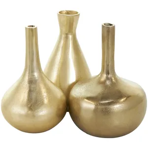 Florero de Metal Hecho a Mano de Lujo Premium, Moderno, de Calidad de Exportación, Adorno Decorativo para el Hogar, para Compradores Mayoristas Mundiales, Sostenible - Product Image 1