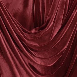 Tissu en velours bordeaux uni 100% polyester, poids moyen, brossé, style uni, élégant, pour vêtements, rideaux, maison - Product Image 6