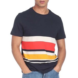 T-shirt pour homme personnalisé, coupe classique, vente en gros, imprimé par sublimation, blanc uni, 100% coton, séchage rapide, respirant, 220g - Product Image 1