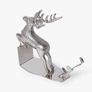 Nuevo diseño: Juego de sujetalibros de ciervo, soporte decorativo para libros con forma de animal, decoración para estanterías, estilo de mesa, personalización disponible. Nuevo diseño de sujetalibros de ciervo. - Product Image 4