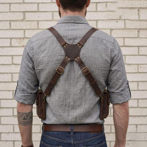 Camping Hiking <b>Backpack</b> Unisex <b>Leather</b> Camouflage 25L Waterproof Harness Shoulder Holster Bag Business Organizer Secure Carrying - Product Image 2