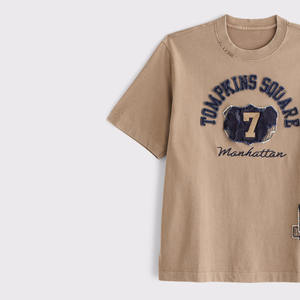 Camiseta con Cuello Redondo, Nuevo Diseño Unisex, 100% Algodón, Ropa Casual de Verano, Venta al por Mayor, Transpirable, de Secado Rápido, Manga Corta, con Diseños Personalizados - Product Image 3