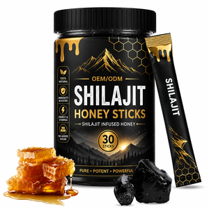 Bâtonnets de miel au Shilajit les plus vendus (8g x 30 bâtonnets) – Résine de Shilajit himalayenne pure avec mélange de miel pour soutenir l'énergie et la résistance - Product Image 1