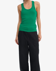 Camiseta sin mangas sexy para mujer, con encaje, botones, cuello redondo, licra/poliéster, diseño personalizado, deportiva, para gimnasio. - Product Image 3