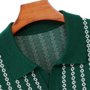 Nouveau T-shirt d'été en coton vintage pour hommes, sport décontracté à manches courtes avec coupe ajustée, respirant pour polos grande taille - Product Image 3