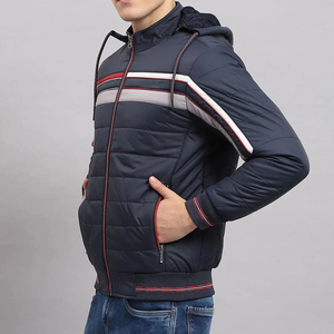 เสื้อแจ็คเก็ตบุใยสังเคราะห์สำหรับผู้ชายแบบกำหนดเองได้ พร้อมผ้าที่ทนทาน เสื้อพัฟเฟอร์ขายส่ง เสื้อผ้าสำหรับใช้ในชีวิตประจำวันที่เชื่อถือได้ - Product Image 6