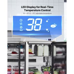 Frigorifero Commerciale da Cucina 72 Pollici 18,7 Cu. Ft. Tavolo Refrigerato per Preparazione Sandwich Mega Top per 18 Teglie, Capacità 18,7 Piedi Cubi - Product Image 5