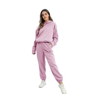 Vente en Gros Logo Personnalisé Survêtement à Capuche pour Femmes Décontracté Streetwear Mode avec Tissu Brodé pour l'Hiver - Product Image 5