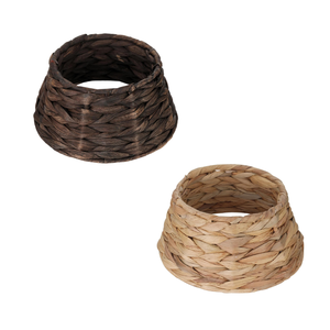 Farmhouse Mini Water Hyacinth <b>Christmas</b> Tree Collar Tree Skirt Basket Ring for <b>Christmas</b> Tree Wholesale from Vietnam - Product Image 1