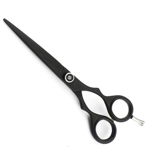 Tijeras de Peluquería Profesionales Duraderas de Acero Inoxidable 6CR13, Hoja Afilada de 28 Dientes, para Diestros, Mango Largo, Uso en Salón - Product Image 1