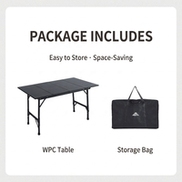 Table pliante de camping en aluminium pour l'extérieur, pique-nique, pliable, multifonctionnelle, AF-CK092, mobilier