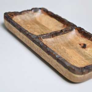 Plateau de service en bois de qualité supérieure, artisanal, multi-compartiments, pour la maison, la cuisine, les dîners et les réceptions - Product Image 2