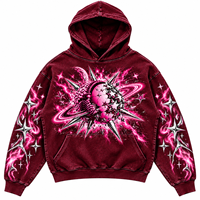 Sweat-shirt à capuche oversize pour homme, streetwear personnalisé, pull épais délavé, style hip-hop, vêtement de mode
