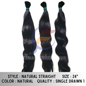 Extensiones de cabello Remy virgen crudo indonesio 100 cabello humano cutícula alineada paquetes de cabello recto Natural para trama y pelucas Genius - Product Image 4