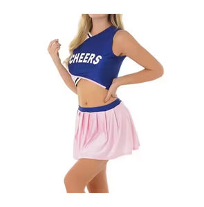 Uniforme de Animadoras Personalizado de Alta Calidad, Conjunto de Falda y Top de Poliéster/Spandex y Mezcla de Algodón para Competencias y Eventos - Product Image 6