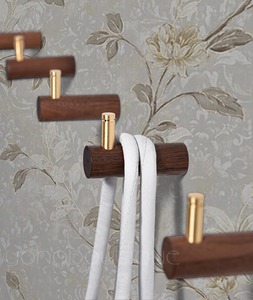 Simple Wooden Wall <b>Hook</b> Rustic Natural Decorative Hanger Ideal For Hanging <b>Kitchen</b> Aprons Cloth Napkins And Utility Items - Product Image 2