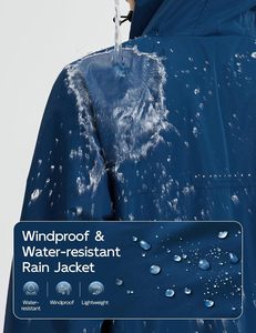 Chaqueta Cortavientos Personalizable para Mujer, Impermeable, Lisa, para Actividades al Aire Libre - Product Image 4