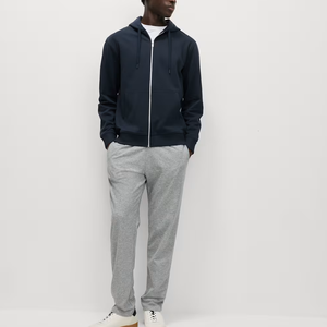 Sweat à capuche OEM à coupe droite, peint à la main, effet vieilli, ourlet brut, imprimé délavé, en polaire Spandex/Polyester respirante, séchage rapide, pour le printemps - Product Image 4