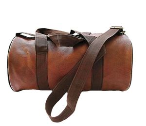 Sac de voyage pliable en cuir véritable pour hommes et femmes - Bagage de voyage multifonctionnel - Product Image 4