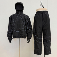 Conjunto Deportivo de Verano para Hombre, de Alta Calidad, Talla Grande, Transpirable, Tejido Reflectante, Cortavientos, Estilo Urbano, Digital