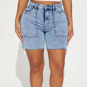 Fashionable <b>Women</b> Denim Shorts High Waist Breathable <b>Jean</b> Shorts with Ripped Details <b>Women</b> Denim Shorts for a Casual Look - Product Image 6