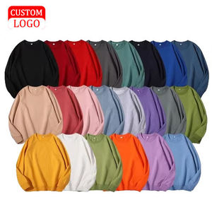 Sudadera de Cuello Redondo sin Capucha de 320g, Corte Holgado, con Logotipo Bordado Personalizado, Camiseta Deportiva Unisex - Product Image 3