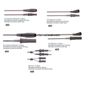 Cables bipolares de alta calidad con material de silicona para fórceps bipolares, longitud del cable 3 metros, con certificación CE - Product Image 4