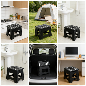 Taburete Plegable de Plástico con Logotipo Personalizado, Antideslizante, Resistente, Soporta hasta 150 kg, Taburete de Plástico para Niños y Adultos - Product Image 4