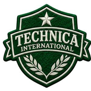 Parche Bordado Verde con Escudo, Estrella y Corona de Laurel de Technica International para Chaquetas, Bolsas, Uniformes y Ropa - Product Image 1