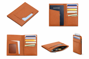 Wriza - Cartera de piel sintética para mujer, tarjetero, funda elegante estilo libro para tarjetas de crédito, para hombre y mujer - Product Image 2