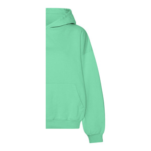 เสื้อฮู้ดดี้ผู้หญิงสำหรับฤดูหนาว ผ้าฝ้ายฟลีซ 100% เป็นมิตรกับสิ่งแวดล้อม กันลม ระบายอากาศได้ดี น้ำหนัก 360 กรัม แบบสวมหัว ทรงโอเวอร์ไซส์ ปักลายเรียบ - Product Image 5