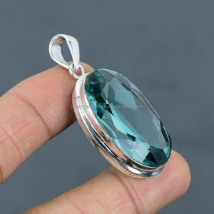 Colgante de Plata de Ley 925 hecho a mano, piedra preciosa de apatita, nueva marca, colgantes finos y dijes, Regalos para Él - Product Image 2