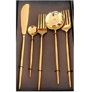 Wholesale Brass Cutlery Server <b>Spoon</b> Set of 5 Piece Dinner <b>Spoon</b> Wedding American Style - Product Image 1