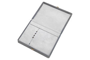 กล่องจัดระเบียบสร้อยข้อมือทรงสี่เหลี่ยมแนวตั้ง โครงสร้างมุมโค้งมนแบบญี่ปุ่น ภายในบุผ้ากำมะหยี่ ขนาด 243x213x50 มม. สำหรับวันวาเลนไทน์ - Product Image 2