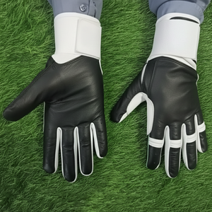 Gants de frappeur de baseball en cuir de mouton Cabretta, haute qualité, manchette longue élastique, logo personnalisé, pour adulte, ambidextres, dernier design - Product Image 5