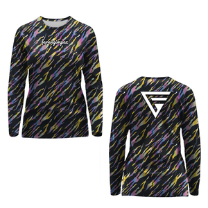 Camiseta de Pesca Personalizada para Mujer con Protección Solar UPF 50+, Manga Larga, Estampado de Camuflaje Rosa, Secado Rápido, Cuello Redondo - Product Image 2
