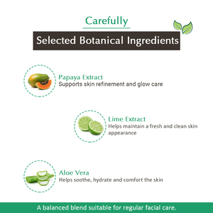 Kit Facial Vedic Line de Papaya y Lima para Piel Sensible con Ingredientes Suaves y Calmantes, Disponible a Precio de Mayoreo - Product Image 2