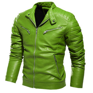SMART SHINE ENTERPRISES Veste en cuir véritable de haute qualité pour hommes, douce, durable, légère, décontractée, pour l'extérieur, hiver - Product Image 4