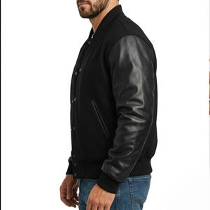 Chaqueta universitaria de invierno para hombre, estilo Letterman, con diseño personalizado, para uso casual. - Product Image 3