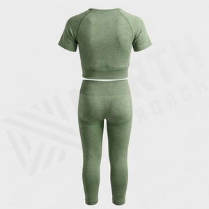 Conjunto de Yoga sin Costuras de Poliéster y Spandex para Mujer, Ropa Deportiva para Gimnasio, Fitness, Ejercicio, Entrenamiento - Product Image 2