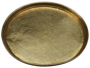 Bandeja Mandi Thal de latón hecha a mano, tradicional para la decoración de festivales y como regalo de boda. - Product Image 3