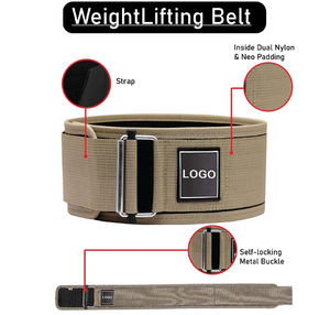 Cinturón de levantamiento de pesas con cierre automático y logotipo personalizado, cinturones de cierre rápido para gimnasio y entrenamiento, unisex, precio económico, OEM. - Product Image 6