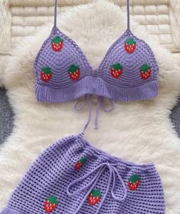 Ensemble deux pièces Zingj Strawberry Sweet Beach, dos nu - Product Image 1