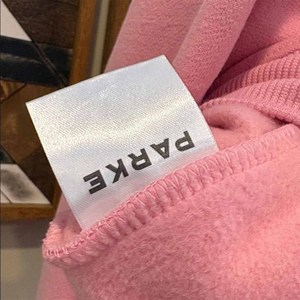 Sudadera Unisex de Cuello Redondo Roja con Diseño de Letras Bordadas, Corte Holgado, Algodón, Invierno, 370g, 2 Piezas - Product Image 4